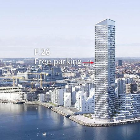 26-Etage Lejlighed Med Utrolig Havudsigt Aarhus Exterior photo